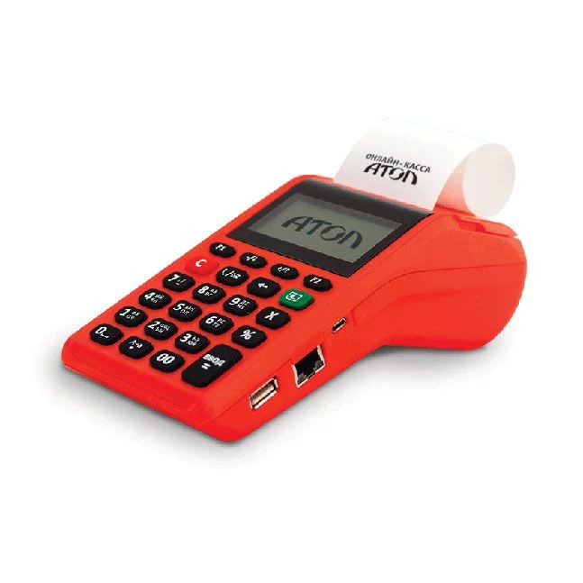 Касса - онлайн АТОЛ 91Ф, Wi-fi, 2G, Bluetooth, Ethernet , с ФН на 36 мес., красная