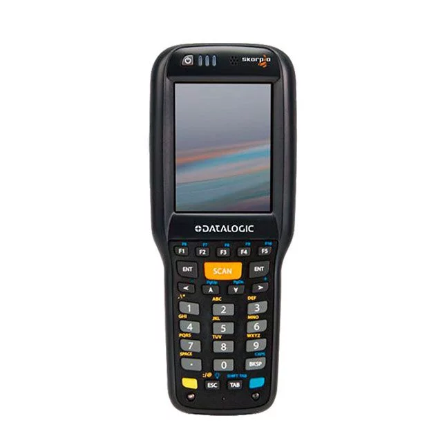 Datalogic Skorpio X3, 2D, Green-Spot, 28 key, Gun WiFi, BT, 256x512, WCE6.0, Ext Battery