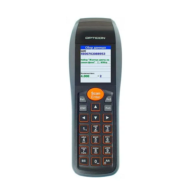 Терминал Opticon SMART, 1D, ПО MobileLogistics с лицензией Pro DOS, АКБ, USB кабель, блок питания