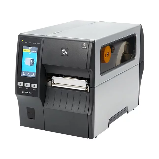 Принтер этикеток Zebra ZT411 (4", 203 dpi, Euro and UK cord, Serial, USB, 10/100 Ethernet, Bluetooth 4.1/MFi, USB Host, Cutter w/ Catch Tray, EZPL, ZT41142-T2E0000Z) картинка товара AuTrade.ru