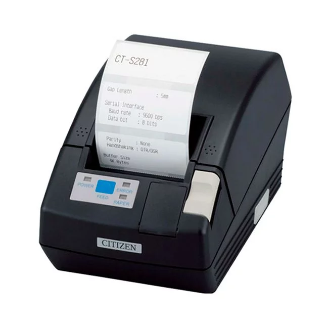 Принтер чеков Citizen CT S281 (термо, RS-232, черный, CTS281RSEBKPLM1) картинка товара AuTrade.ru