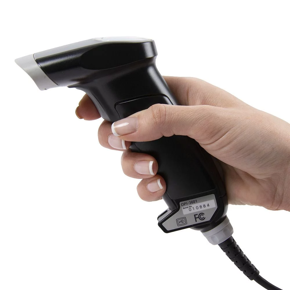 Сканер Opticon OPI 3601, 2D, черный, USB-HID, подставка детальное фото