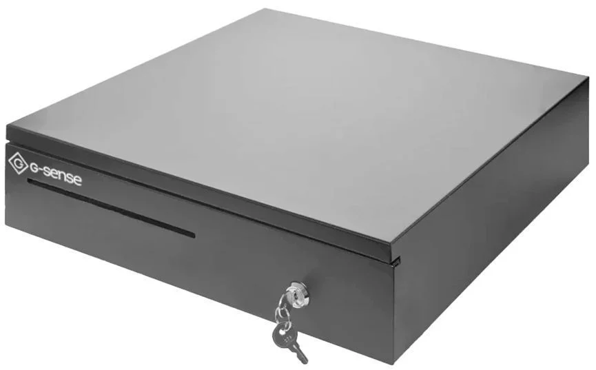 Горизонтальный денежный ящик G-Sense 410XL, чёрный, Epson, CD-410XL-B детальное фото
